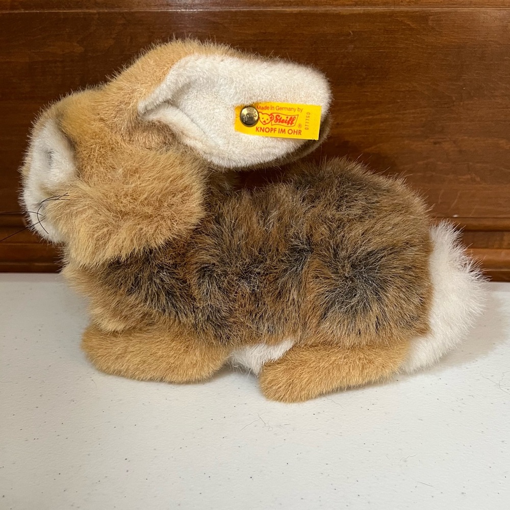 Steiff Poppel Rabbit Hare | Crouching - Picture 2 of 13